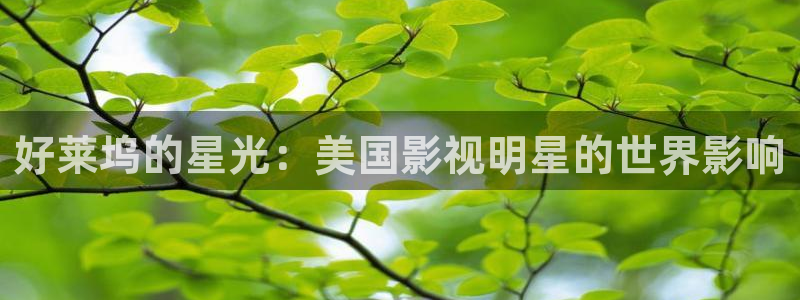 秋霞成人伦理影院：好莱坞的星光：美国影视明星的世界影响